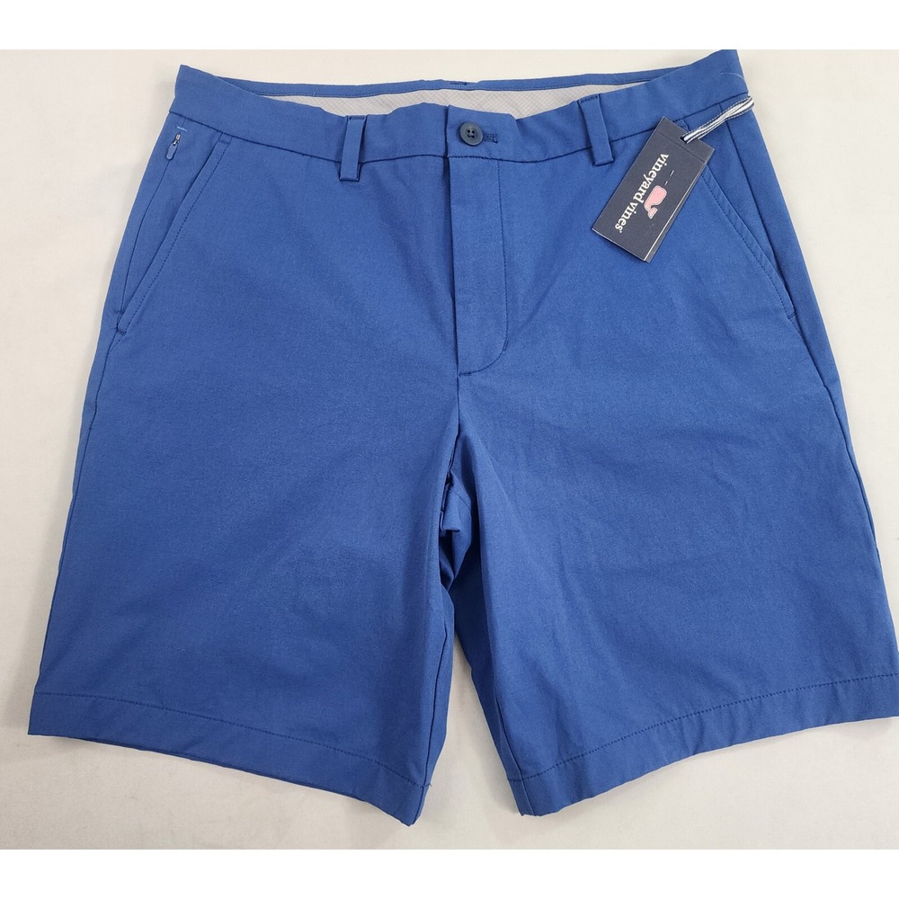Vineyard Vines OTG On-The-Go Shorts 32 9 Inch Blue Bay 1H001073 Mens